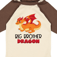 thumbnail image 4 of Inktastic Big Brother Cute Red and Orange Dragon Boys Long Sleeve Baby Bodysuit, 4 of 5