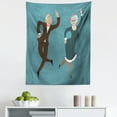 thumbnail image 1 of Retirement Tapestry, Elderly Couple Dancing Swing Dance Old Fashion Party Themed Image Print, Fabric Wall Hanging Decor for Bedroom Living Room Dorm, 5 Sizes, Multicolor, by Ambesonne, 1 of 1