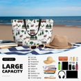 thumbnail image 5 of Kdxio Camping Caravan 2 for Beach Bag for Women Large Beach Tote Bag Waterproof Sandproof Swim Bag with Zipper Pockets Beach Vacation Travel, 5 of 7