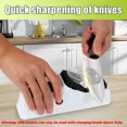 thumbnail image 5 of Brenovi  Electric Knife Sharpener,(USB) Double Sided Knife Sharpener,Quick Sharpening & Polishing,with Protective Cover, 5 of 8