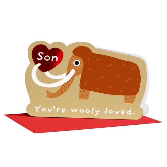 American Greetings Valentine's Day Card for Son (Wooly Loved)