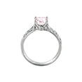 thumbnail image 4 of 14K White Gold 3.06 CT natural peach/pink VS Morganite Ring with Diamonds Vintage Hand Engraved Art Deco, 4 of 4