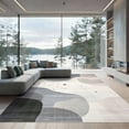 thumbnail image 2 of ODIKA 8'x10' Ultra-Soft Area Rug, Under Contemporary Abstract Brushstroke Scattered Dot Full Plush None Washable, Bare feet friendly, Silk-Touch for Bedroom, Under Sectional, 2 of 7
