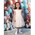 thumbnail image 6 of Arshiner Toddler Tutu Dress Girls Rainbow Tulle Dresses Ruffle Tiered Swing Twirly Summer Sundress, 6 of 6