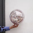 thumbnail image 2 of MasteelfCA 24 Inches Transparent Sequin Inflatable Ball Summer Funny Water Fun Play Beach Ball Pool Ball Party Favor for Kids Children, 2 of 7
