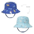 thumbnail image 4 of Tosmy Kids Sun Hat For Boys Girls Kid's Cartoon Sun Hat Wide Brim Upf 50+ Hat For Toddler Boys Girls Adjustable Bucket Hat Fashion For S, 4 of 8