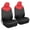 Red, variant on Motor Trend Premium LuxeSport Red Car Seat Covers for Front Seats ‚ Luxury Sport Design with Breathable Mesh Seat & Faux Leather Headrest, Universal Fit Seat Covers for Car Truck Van SUV