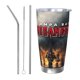 thumbnail image 1 of Taza térmica duradera de acero inoxidable 304 con tapa y pajita con temática del equipo de fútbol de los Buccaneers Taza térmica de acero inoxidable de 20 oz Taza para automóvil Adecuada para bebidas, 1 of 8