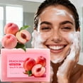 thumbnail image 2 of Kokovifyves Peach Bath Soap Bar, Gentle Daily Cleanser for Face & Body, Non-Tightening Fresh Care 100g, 2 of 9