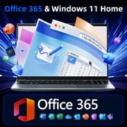 SGIN 15.6in Laptop 6GB DDR4 128GB SSD Laptop AI, Windows 11 with 4-Core Intel Celeron Laptop Computer, 1-yr Office 365, FHD 1920*1080