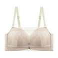 thumbnail image 2 of successthop Wirefree Bras with Support and Lift Womens Plus Size Lace Wireless Push up Bralettes Padded Adjustable Strap Bustier Full Coverage Crop Cami Top Cute Underwear Nude 70, 2 of 4