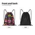 thumbnail image 6 of Horeoi Monstrous Cartoon Characters Print Drawstring Bags for Gym Sports Yoga Travel Lightweight Foldable Sackpack for Men Women Teens, 6 of 7