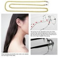 thumbnail image 3 of Linyer Eye Glasses String Strap Unique Decorative Supplies Durable Metal Retainer Lightweight Eyewear Accessories Necklace silver, 3 of 8