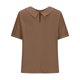 thumbnail image 5 of Vestidos Casuales Para Mujer, Blusas De Mujer De Moda Camisa de lino lisa de verano para mujer, con cuello de muñeca y solapa suelta, bonita, 5 of 6
