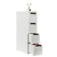 thumbnail image 1 of Zimtown 4 Storage Drawers Rolling Cart Organizer Plastic Drawers Unit on Wheels, 1 of 8