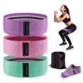 thumbnail image 1 of Hip Resistance Bands Set with 3 Stretch Levels Glute Exercise Bands for Fitness Legs, Booty, Thigh, Hips, yoga & Pilates - Ideal Home Workout Strength, 1 of 5
