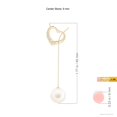 thumbnail image 3 of ANGARA Freshwater Cultured Pearl Lariat-Style Heart Necklace in 14K Yellow Gold for Women | June Birthstone, Birthday, Anniversary, Jewelry Gift for Women | Pearl Necklace, 3 of 8