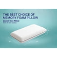 thumbnail image 2 of Queen Memory Foam Pillow 2-Pack Cooling Gel-Infused Orthopedic Pillow with Removable Bamboo Viscose Cover, 2 of 6