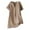 Khaki, variant on JURANMO Womens Summer Tops Lightweight Cotton Linen T Shirts Casual Loose Button Up V Neck Shirt 2024 Solid Color Basic Blouse Tees Today's Deals Khaki L