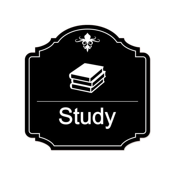 Heritage Plus Study Wall or Door Sign | Home Decor - Small