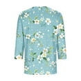 thumbnail image 5 of LiMoi Womens T Shirts orders 3 Quarter Length Sleeve Plus Size Tunic Tops Blouses for Women Summer Oversized Tshirts for Women Graphic Y2k Get it Fast, 5 of 6