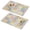 Pioneer Flower Floral-2, variant on Placemat, Pioneer Flower Floral Print Pattern Place Mats Table Mat Set Of 2, PVC Washable Placemats for Party Kitchen Dining Decoration, 18x12 Inch, Fade Resistant