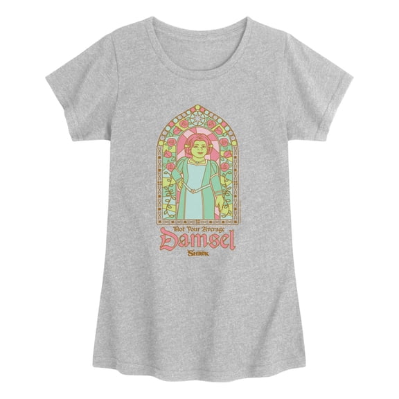 Shrek - Stained Glass Fiona Fitted Short Sleeve Graphic T-Shirt