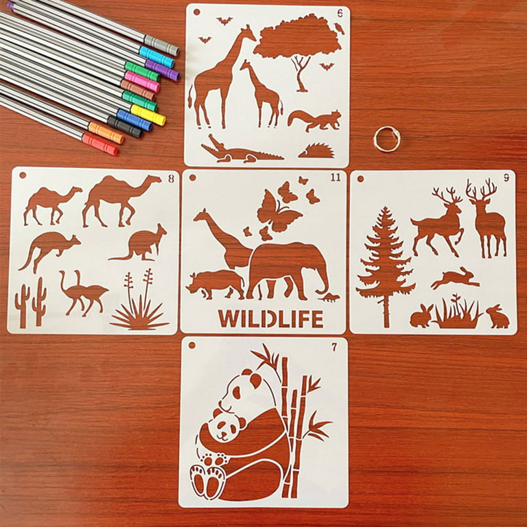 Animal Stencils for Crafting - Various DIY Animal & Wildlife Stencils