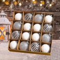 thumbnail image 3 of 16Pcs Christmas Ball Ornaments 6 cm Christmas Tree Hanging Ornaments for Wreath Garland Celebration Window Yard Anniversary, 3 of 5
