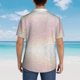thumbnail image 4 of Fotbe Glitter Light Pearl Camisa Hawaiana para Hombre Unisex – Camisa Casual de Verano con Botones de Manga Corta de Algodón y Lino,Small, 4 of 7