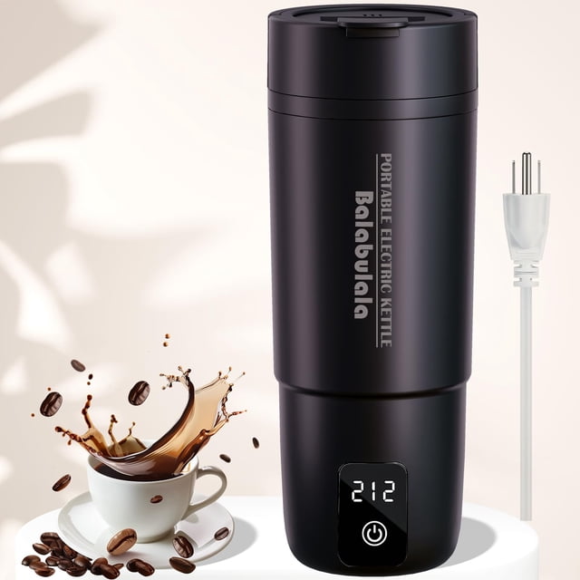 Travel Electric Kettle, Balabulala Portable Water Boiler with 6 Variable Presets,Small Electric Kettle with Keep Warm Temperature Controls & Boil Dry