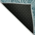 thumbnail image 3 of Addison Rugs Chantille Indoor/Outdoor Transitional Paisley Turquoise Washable Rectangle Rug, 5' x 7'6", 3 of 6