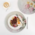 thumbnail image 4 of 3PCS Trivet Mats 15 Inch Round Heat-Resistant Pot Holders Hot Pads Table Decor Tulips and Daffodils, 4 of 6