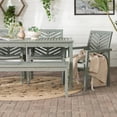 thumbnail image 6 of Walker Edison 6-Piece Chevron Outdoor Patio Dining Set - Grey Wash, 6 of 11
