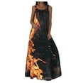 thumbnail image 2 of WILLBEST Vestidos Florales para Mujer Vestidos Casuales de Verano para Mujer Vestido sin Mangas Colorido con Estampado de Fuego Sexy Chica, 2 of 2