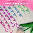 thumbnail image 6 of 100 Pcs Plastic Keychain Clip Set – Sturdy Key Chain Hooks in 15 Assorted Colors with Easy-Open Closure & Attachment Hole – Versatile Lobster Claw Clasps for Keys, Crafts, and DIY Projects, 6 of 9