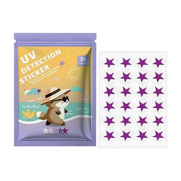 Pegatinas de detección de pronto para pegatinas de protección solar Cuándo volver a aplicar protección solar Parches de protección solar reutilizables