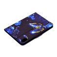 thumbnail image 3 of SaniMore Case for iPad 10th Generation 10.9" 2022, Auto Wake/Sleep Card Holder Stand Dual Angle PU Leather Case Soft TPU Back Color Painting Magnetic Protective Case for iPad 2022,Blue Bufferflies, 3 of 10