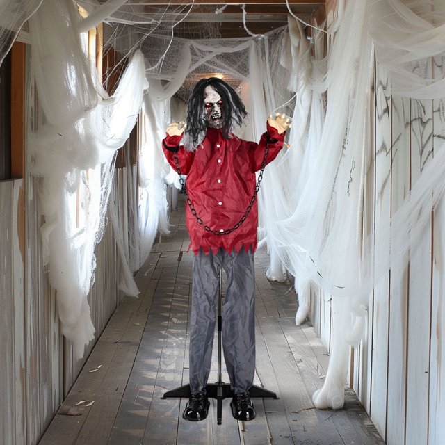 CNKOO 31” Zombie Rampant Rampant Accessoire d'Halloween Piquet Cimetière Maison Hantée Fête Décoration Intérieure Extérieure