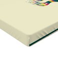 thumbnail image 2 of Ambesonne Abstract Fitted Sheet, Modern Colors Surreal Life, Twin Size, Cream Multicolor, 2 of 3