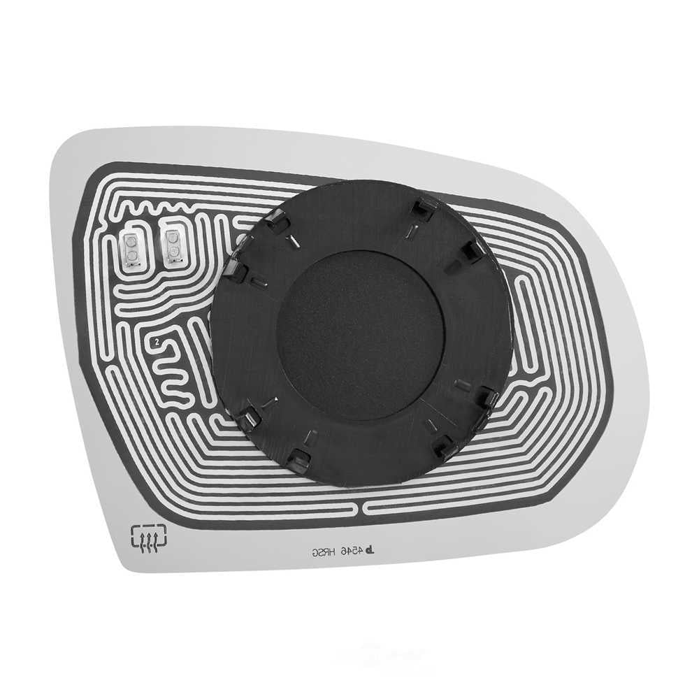 Burco Side View Mirror Replacement Glass with Motor Mount Plate - Clear Glass - 4546HRSG