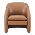 thumbnail image 4 of NPD Furniture Zella Faux Leather Accent Arm Chair in Vintage Cider, 4 of 12