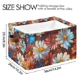 thumbnail image 4 of Yayeee Canvas Storage Basket with Handles for Shelves Fabric Bins Closet Organizer, Vibrant Floral, 4 of 8