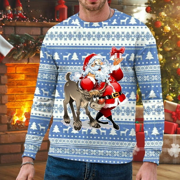 WILLBEST Mens Large Hoodie Mens Autumn and Winter Casual Trend