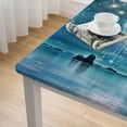 thumbnail image 5 of Acheng Moon Stars Mountain Square Table Cover 100% Polyester Fiber 52*52, 5 of 8