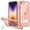 Rose Gold, variant on JETech Kickstand Case for iPhone SE 3/2 (2022/2020 Edition), iPhone 8/7, 4.7-Inch, Support Wireless Charging, Slim Shockproof Bumper Phone Cover, 3-Way Metal Stand (Navy)