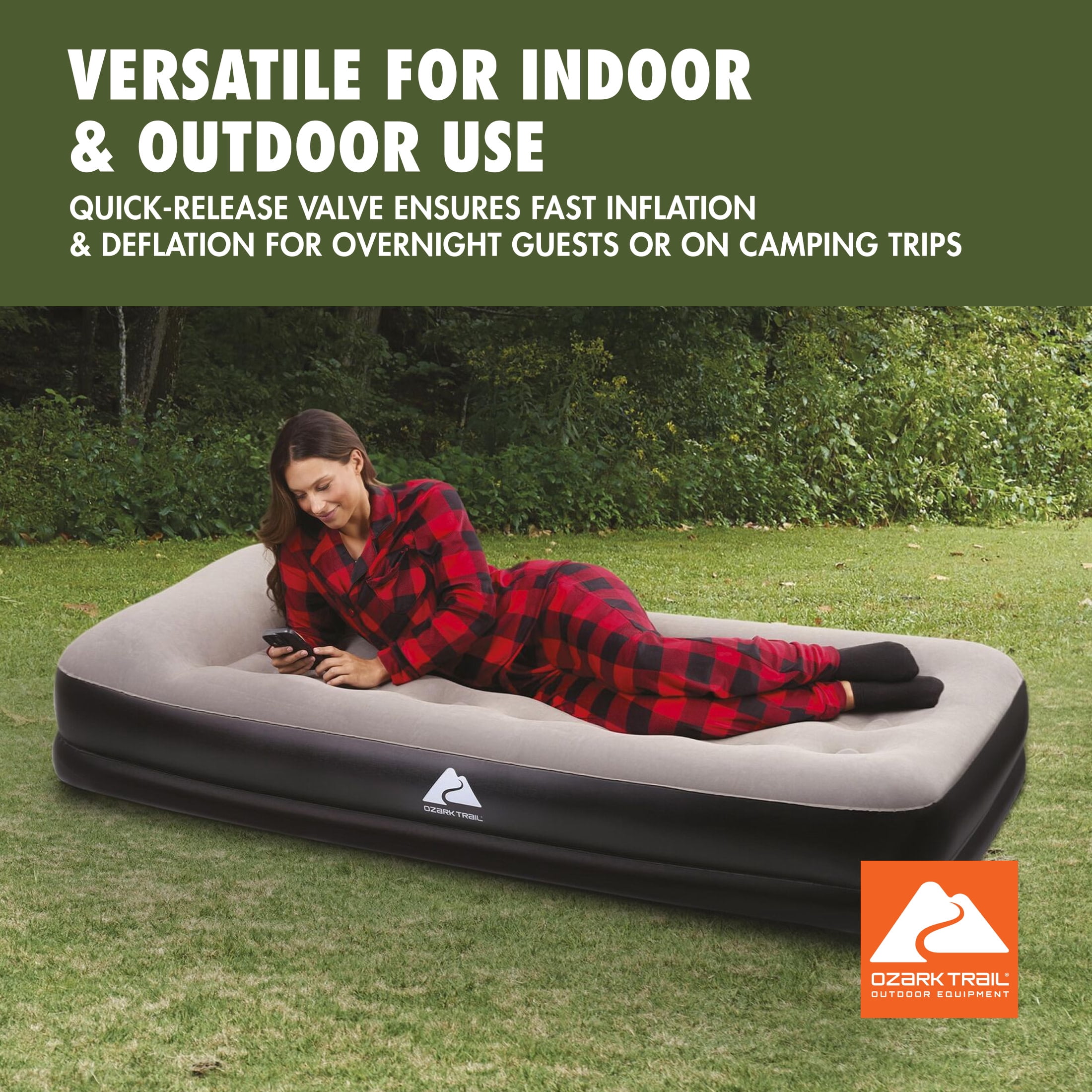 Ozark Trail 13" Twin Air Mattress with Built-In USB Pump