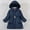Navy, variant on Spazoro Toddler Girls Parka Jackets, Fleece Padded Full-Zip Faux Fur Hood Windproof Winter Coat for Kids Pink Size 5 T