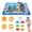 Blue, variant on Moclever Cat Water Mat PVC Interactive Sensory Play Mat with Floating Fish Toys LED Color Changing Light for Cats Kittens Pet, Blue
