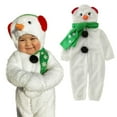thumbnail image 2 of Odeerbi Toddler Boys Girls Clothes Christmas Jumpsuit Baby Romper Toddler Christmas Snowman outfits Fleece Onesie Cute Infant outfits Outfit Clothes Gifts White 18-24 Months, 2 of 9